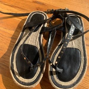 Vince Camuto espadrille wrapped around ankle in size 6